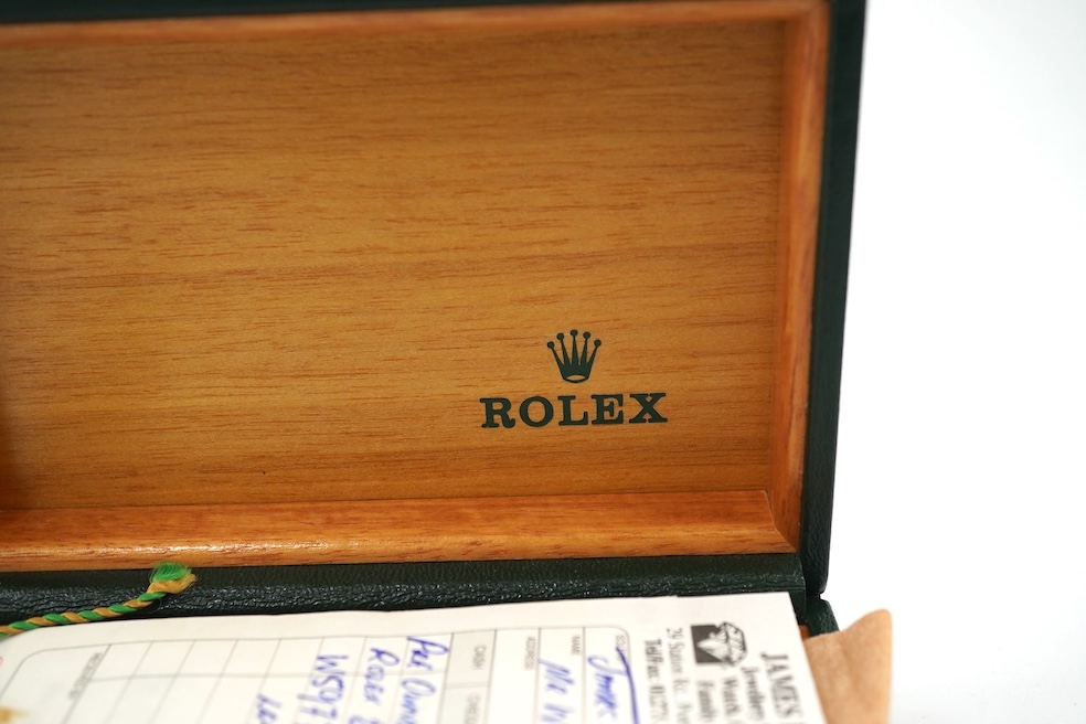 A gentleman's 1990's stainless steel and gold Rolex Oyster Perpetual Datejust wrist watch, on a stainless steel and gold Rolex bracelet